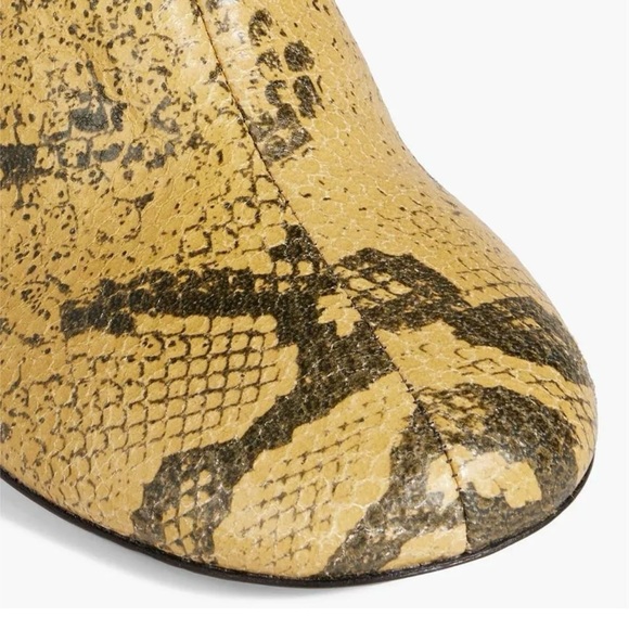 Acne Studios Snake-Effect Leather Boots - Picture 4 of 5